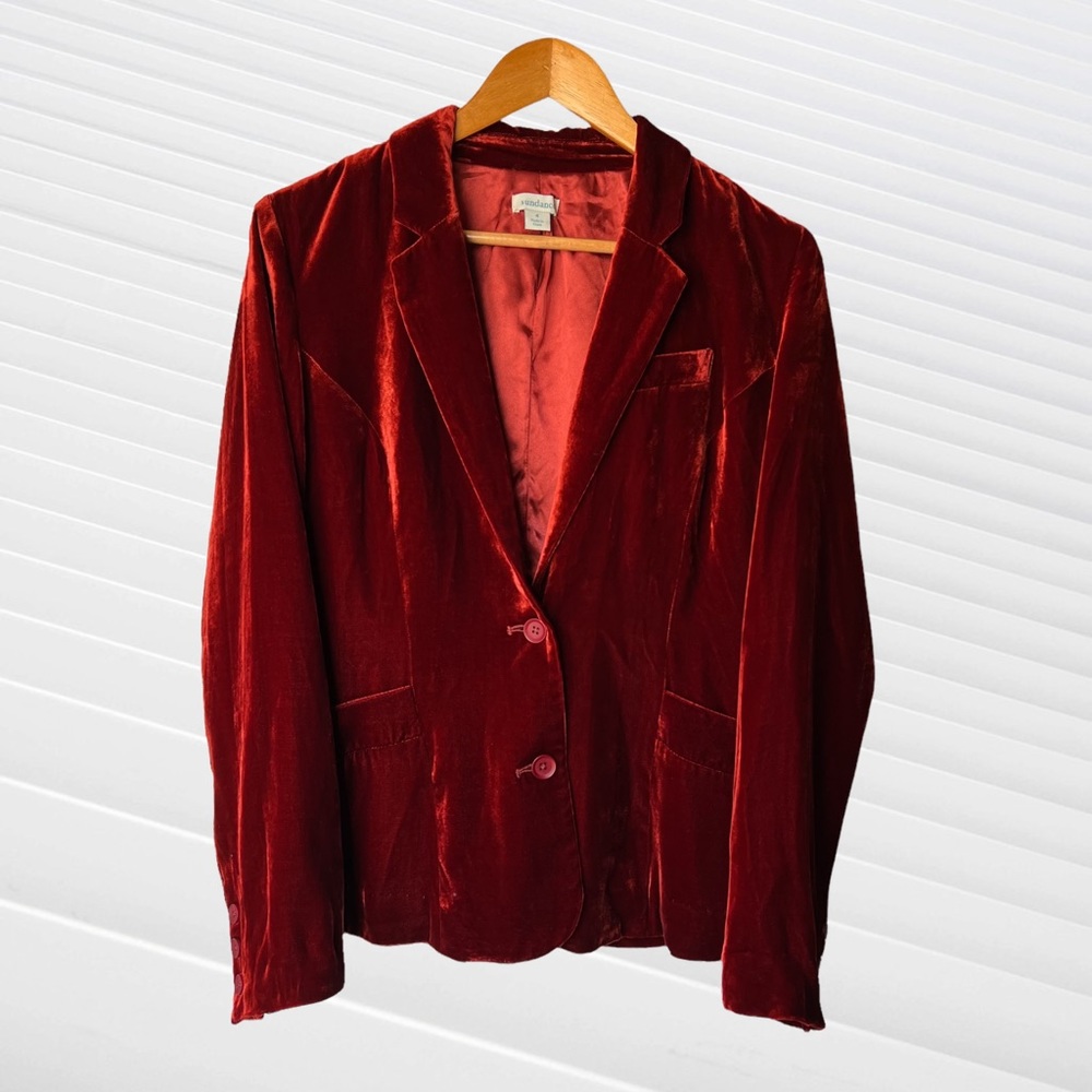 Sundance | Sofia Velvet Relaxed Fit Petit Boyfriend Blazer